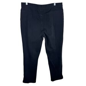 Lauren Jeans Co. Ralph Lauren Black Cotton Straight Leg High Rise Jeans Size 12